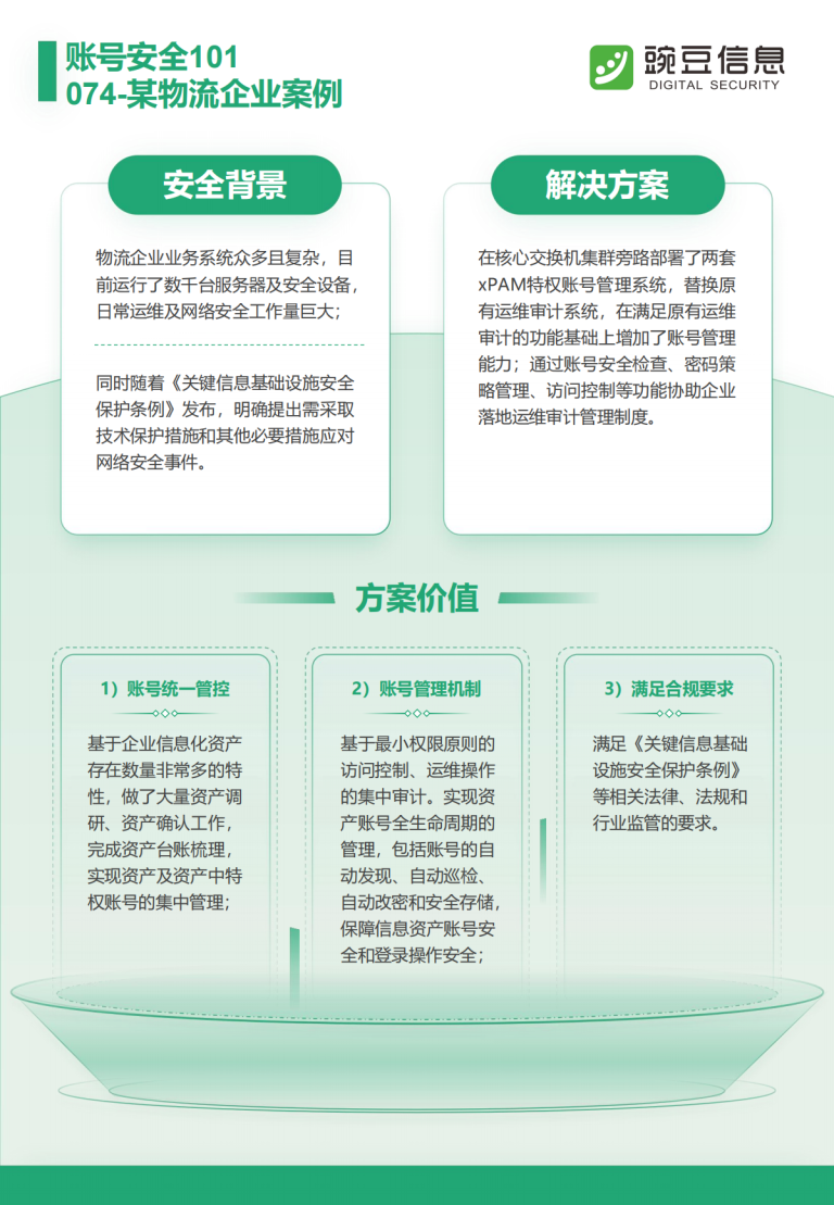 账号安全101-074-某物流企业案例